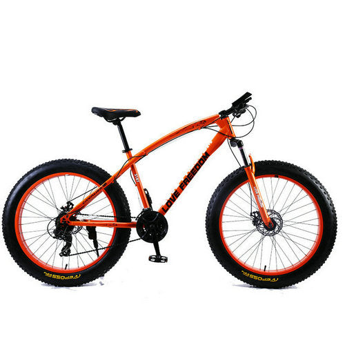 Amo la libertad de bicicletas de montaña 7 velocidades, 21Speeds .24 .27 Velocidades plazos de envío 26x4.0" grasa bicicletas de reducción de engranajes fuera de la carretera de la playa de la bici