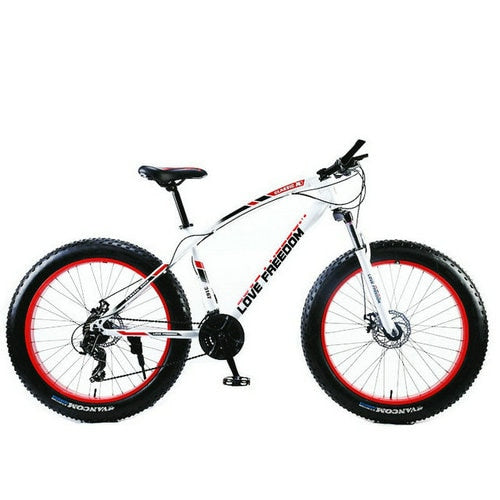 Amo la libertad de bicicletas de montaña 7 velocidades, 21Speeds .24 .27 Velocidades plazos de envío 26x4.0" grasa bicicletas de reducción de engranajes fuera de la carretera de la playa de la bici