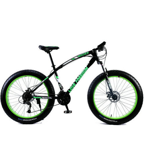 Amo la libertad de bicicletas de montaña 7 velocidades, 21Speeds .24 .27 Velocidades plazos de envío 26x4.0" grasa bicicletas de reducción de engranajes fuera de la carretera de la playa de la bici