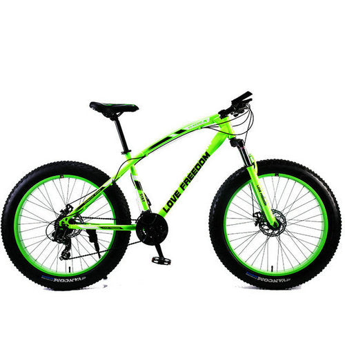 Amo la libertad de bicicletas de montaña 7 velocidades, 21Speeds .24 .27 Velocidades plazos de envío 26x4.0" grasa bicicletas de reducción de engranajes fuera de la carretera de la playa de la bici