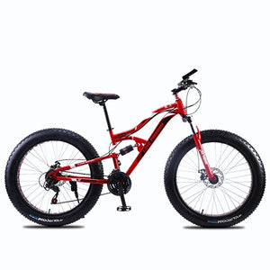 Amo la libertad de bicicletas de montaña 7 velocidades, 21Speeds .24 .27 Velocidades plazos de envío 26x4.0" grasa bicicletas de reducción de engranajes fuera de la carretera de la playa de la bici
