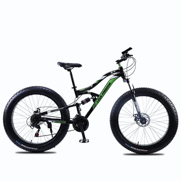 Amo la libertad de bicicletas de montaña 7 velocidades, 21Speeds .24 .27 Velocidades plazos de envío 26x4.0" grasa bicicletas de reducción de engranajes fuera de la carretera de la playa de la bici