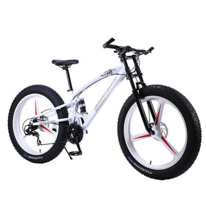 Running Leopard 7/21/24 Speed 26x4.0 Fat bike Bicicleta de montaña Nieve Bicicleta Amortiguador Suspensión Horquilla Entrega gratuita Bicicleta de Rusia