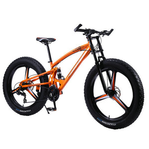 Running Leopard 7/21/24 Speed 26x4.0 Fat bike Bicicleta de montaña Nieve Bicicleta Amortiguador Suspensión Horquilla Entrega gratuita Bicicleta de Rusia