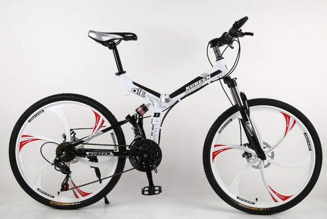 Bicicleta de montaña KUBEEN bicicleta de acero de 26 pulgadas bicicletas de 21 velocidades frenos de doble disco bicicletas de carretera de velocidad variable bicicleta de carrera bicicleta BMX