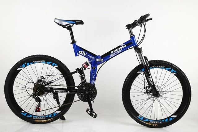 Bicicleta de montaña KUBEEN bicicleta de acero de 26 pulgadas bicicletas de 21 velocidades frenos de doble disco bicicletas de carretera de velocidad variable bicicleta de carrera bicicleta BMX