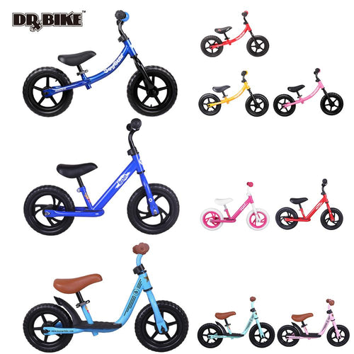 Drbike Bicicleta de bebé de 12 pulgadas Bicicleta colorida Niños Deportes Bicicleta de equilibrio Bicicleta Ciclismo Ciclismo Bicicleta de niño Bicicleta con embalaje de regalo