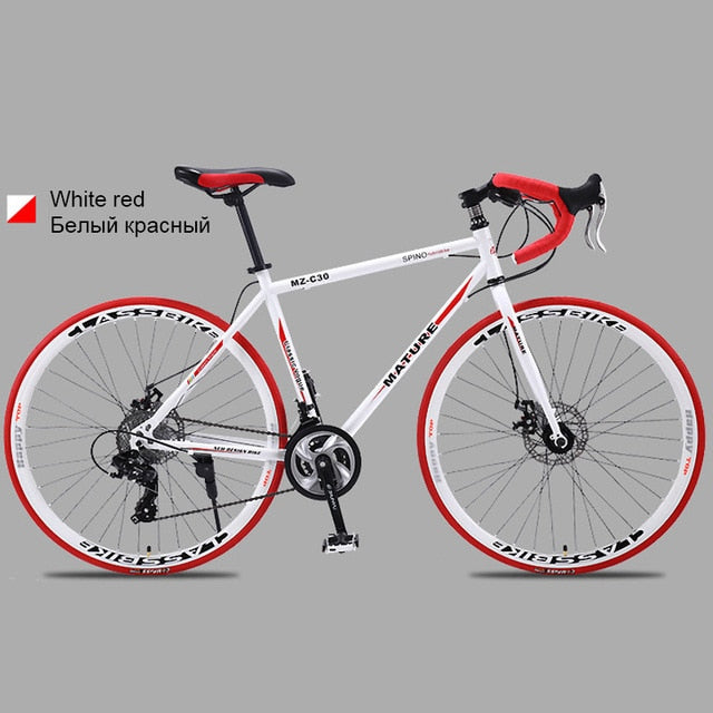 700c aluminum alloy road bike 21 27and30speed road bicycle Two-disc sand road bike Ultra-light bicycle
