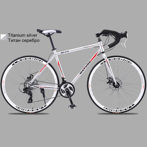700c aluminum alloy road bike 21 27and30speed road bicycle Two-disc sand road bike Ultra-light bicycle