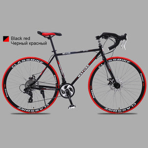 700c aluminum alloy road bike 21 27and30speed road bicycle Two-disc sand road bike Ultra-light bicycle