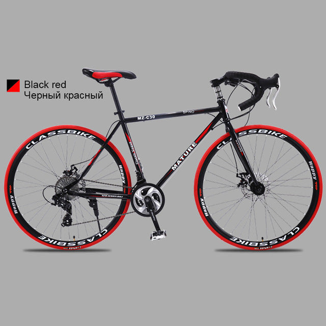 700c aluminum alloy road bike 21 27and30speed road bicycle Two-disc sand road bike Ultra-light bicycle