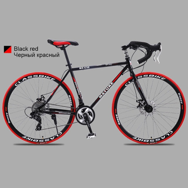 700c aluminum alloy road bike 21 27and30speed road bicycle Two-disc sand road bike Ultra-light bicycle