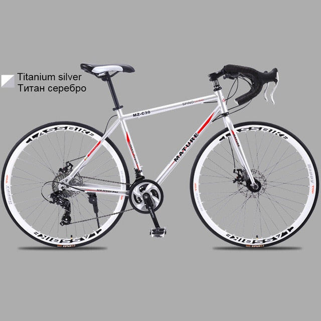 700c aluminum alloy road bike 21 27and30speed road bicycle Two-disc sand road bike Ultra-light bicycle
