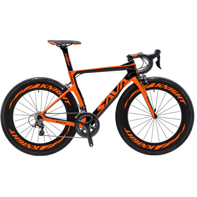 Bicicleta de carbono SAVA Bicicleta de carretera de carbono Bicicleta de carretera Bicicleta de 22 velocidades Racing Cuadro de carbono completo con grupos SHIMANO ULTEGRA UT R8000