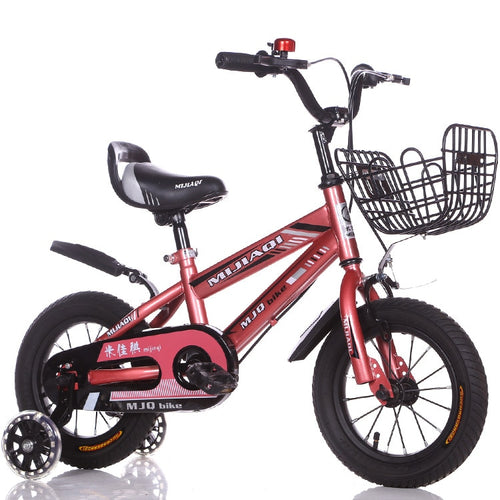 Bicicleta para niños de grado superior 14-16-18 pulgadas Cochecito de bebé para hombres y mujeres Bicicleta de montaña de 6 años Bicicleta de cuatro ruedas para niños