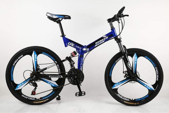 Bicicleta de montaña KUBEEN bicicleta de acero de 26 pulgadas bicicletas de 21 velocidades frenos de doble disco bicicletas de carretera de velocidad variable bicicleta de carrera bicicleta BMX