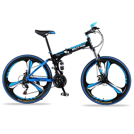 Colmillo de lobo Bicicleta de montaña 21 velocidades 26 "pulgadas Bicicleta plegable bicicleta de carretera Frenos de doble disco bicicletas de montaña plegables bicicleta de estudiante