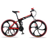 Colmillo de lobo Bicicleta de montaña 21 velocidades 26 "pulgadas Bicicleta plegable bicicleta de carretera Frenos de doble disco bicicletas de montaña plegables bicicleta de estudiante