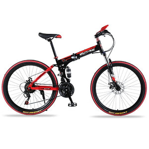 Colmillo de lobo Bicicleta de montaña 21 velocidades 26 "pulgadas Bicicleta plegable bicicleta de carretera Frenos de doble disco bicicletas de montaña plegables bicicleta de estudiante