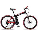 Colmillo de lobo Bicicleta de montaña 21 velocidades 26 "pulgadas Bicicleta plegable bicicleta de carretera Frenos de doble disco bicicletas de montaña plegables bicicleta de estudiante