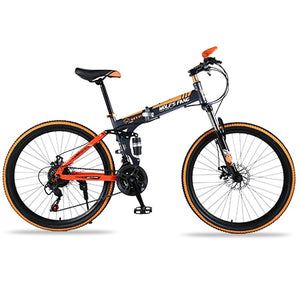 Colmillo de lobo Bicicleta de montaña 21 velocidades 26 "pulgadas Bicicleta plegable bicicleta de carretera Frenos de doble disco bicicletas de montaña plegables bicicleta de estudiante