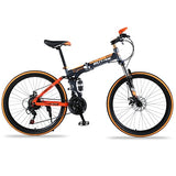 Colmillo de lobo Bicicleta de montaña 21 velocidades 26 "pulgadas Bicicleta plegable bicicleta de carretera Frenos de doble disco bicicletas de montaña plegables bicicleta de estudiante