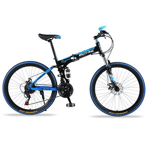 Colmillo de lobo Bicicleta de montaña 21 velocidades 26 "pulgadas Bicicleta plegable bicicleta de carretera Frenos de doble disco bicicletas de montaña plegables bicicleta de estudiante