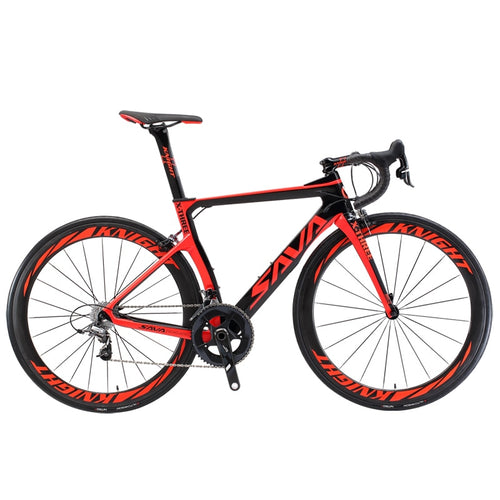 Bicicleta de carbono SAVA Bicicleta de carretera de carbono Bicicleta de carretera Bicicleta de 22 velocidades Racing Cuadro de carbono completo con grupos SHIMANO ULTEGRA UT R8000