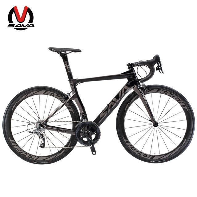 Bicicleta de carbono SAVA Bicicleta de carretera de carbono Bicicleta de carretera Bicicleta de 22 velocidades Racing Cuadro de carbono completo con grupos SHIMANO ULTEGRA UT R8000