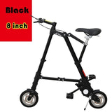 City Elf Bike 8/10 pulgadas de aleación de aluminio ultraligero Mini bicicleta plegable Compras Metro Viaje portátil Bolsillo Unisex Ciclismo