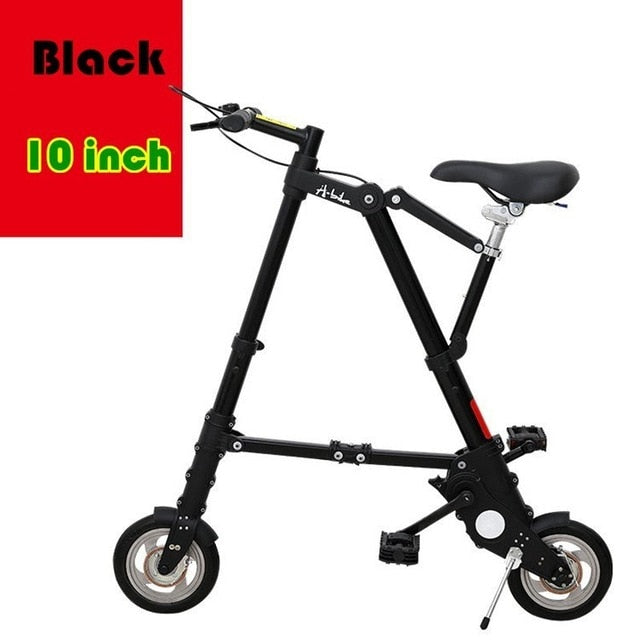 City Elf Bike 8/10 pulgadas de aleación de aluminio ultraligero Mini bicicleta plegable Compras Metro Viaje portátil Bolsillo Unisex Ciclismo