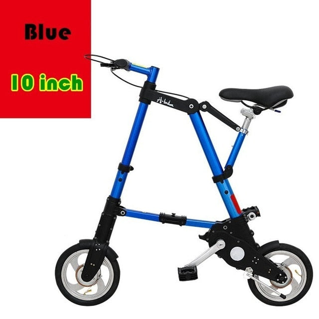 City Elf Bike 8/10 pulgadas de aleación de aluminio ultraligero Mini bicicleta plegable Compras Metro Viaje portátil Bolsillo Unisex Ciclismo