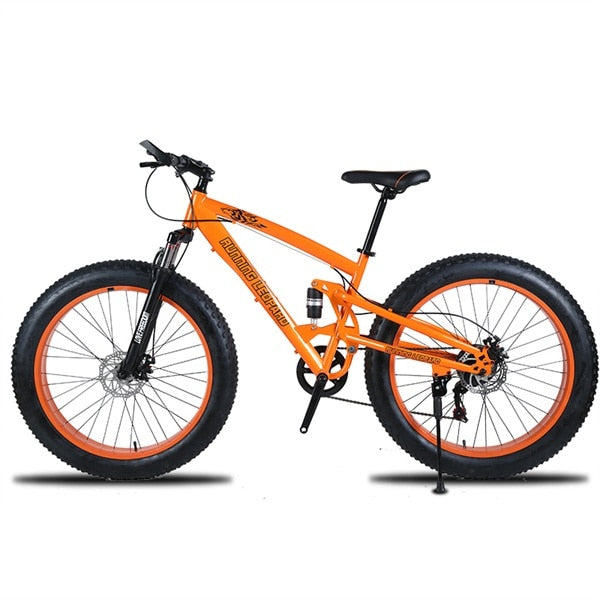 Running Leopard 7/21/24 Speed 26x4.0 Fat bike Bicicleta de montaña Nieve Bicicleta Amortiguador Suspensión Horquilla Entrega gratuita Bicicleta de Rusia