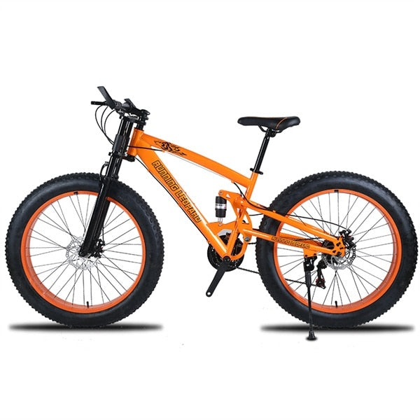 Running Leopard 7/21/24 Speed 26x4.0 Fat bike Bicicleta de montaña Nieve Bicicleta Amortiguador Suspensión Horquilla Entrega gratuita Bicicleta de Rusia