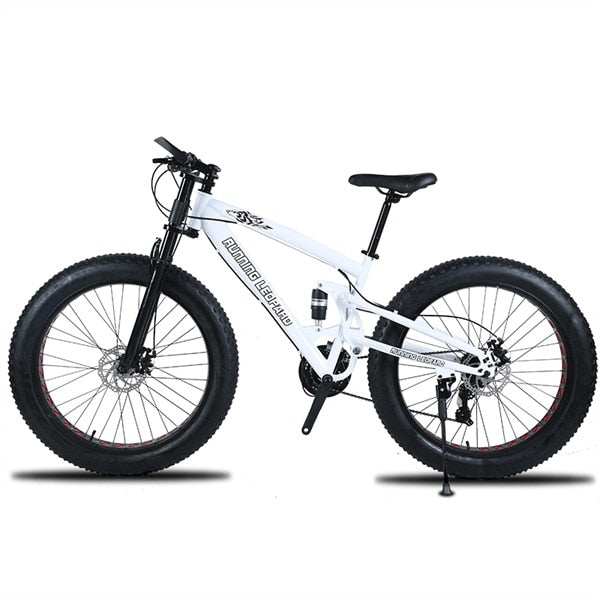 Running Leopard 7/21/24 Speed 26x4.0 Fat bike Bicicleta de montaña Nieve Bicicleta Amortiguador Suspensión Horquilla Entrega gratuita Bicicleta de Rusia