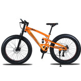 Running Leopard 7/21/24 Speed 26x4.0 Fat bike Bicicleta de montaña Nieve Bicicleta Amortiguador Suspensión Horquilla Entrega gratuita Bicicleta de Rusia